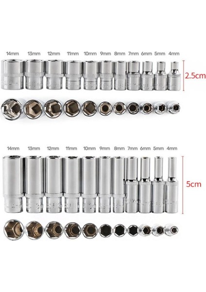 11 Adet 11 Adet 1/4 Altıgen Lokma Seti Kol Adaptörü El Aleti Kafa Adaptörü Tork Anahtarı Cırcır Lokma Anahtar Yüksek Standart (Yurt Dışından)