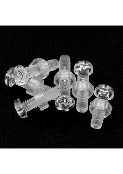 Pc Şeffaf Yuvarlak Başlı Çapraz Vida Somunu Kombinasyonu Plastik Vida Akrilik Vida Plastik M2M2.5M3-M8 (Yurt Dışından) modelleri