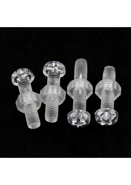 Pc Şeffaf Yuvarlak Başlı Çapraz Vida Somunu Kombinasyonu Plastik Vida Akrilik Vida Plastik M2M2.5M3-M8 (Yurt Dışından) fırsatları