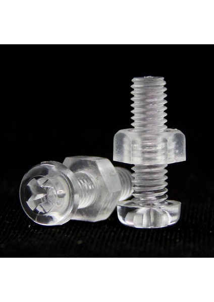Pc Şeffaf Yuvarlak Başlı Çapraz Vida Somunu Kombinasyonu Plastik Vida Akrilik Vida Plastik M2M2.5M3-M8 (Yurt Dışından) indirimleri