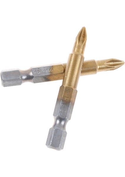 5 Dayanıklı Kaymaz Titanyum Kaplı Altıgen Saplı Ph2 Elektrikli Tornavida Uçları 50MM (Yurt Dışından) indirimleri