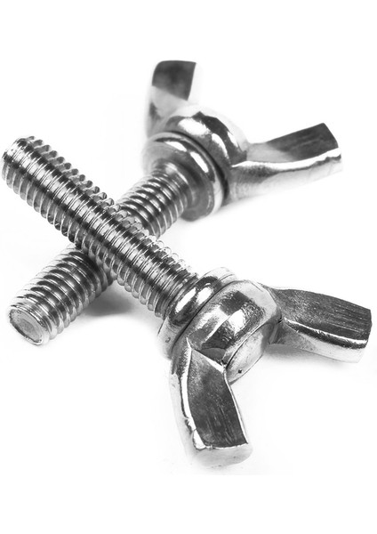 25 Adet Kanatlı Somun Vidası: 20 Adet Kanatlı Somun Kelebek Somun M3X0.5MM ve 5 Adet M5X20MM 20MM Geniş Kanat Başlı Vida Cıvataları (Yurt Dışından)