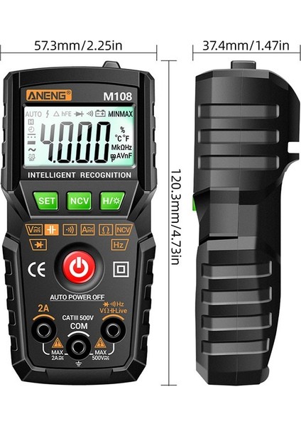 Dijital Akıllı Multimetre Transistör Test Cihazı 4000 Sayım Otomatik Ac/dc Akım Gerilim Test Cihazı (Pil Yok) (Yurt Dışından) modelleri