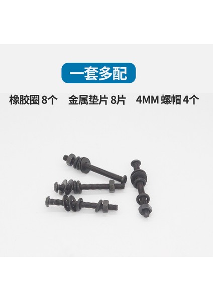 Kasa Fanı Kurulum Aksesuarları Donanım Yazılımı Vidaları Uzun Vidalar 4 Cıvata 4 Somun 8 Pul 8 Darbe Emici Halka 4'lü Set (Yurt Dışından) modelleri