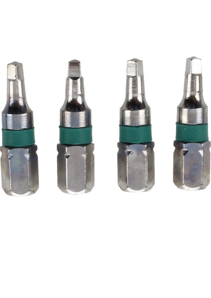 Kare Başlı Tornavida Uçları-4 x Kare Başlı Tornavida Ucu-Gümüş Ton, Yeşil (Yurt Dışından) indirimleri