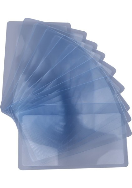 10X Cep Büyüteci / Büyüteç Harita / Büyüteç / Okuma Yardımı Kredi Kartı Formatı 3 Kat Yakınlaştırma Şeffaf (Yurt Dışından)