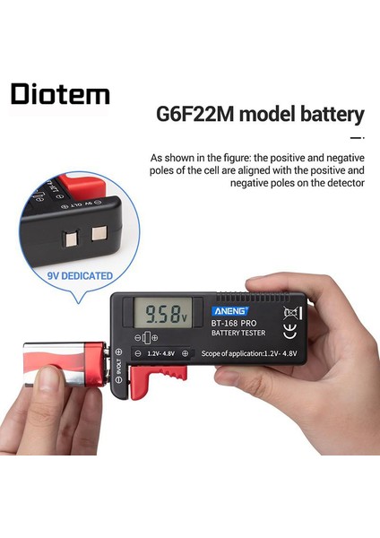Aneng 168 Pro Dijital Ekran Pil Kapasitesi Test Cihazı Ölçüm Cihazı (Yurt Dışından) fırsatları