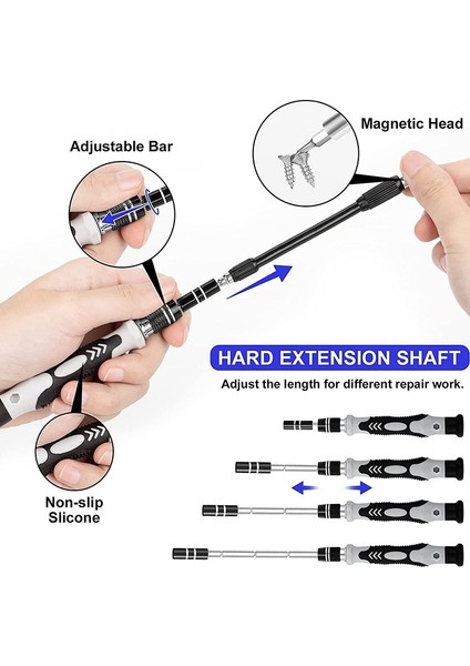 Mini Hassas Tornavida Seti Manyetik, 115 In 1 Elektronik Onarım Aracı Kiti Iphone, Bilgisayar, Dizüstü Bilgisayar, Vb. (Yurt Dışından)
