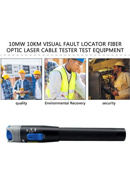 10MW 10KM Görsel Arıza Tespit Cihazı Fiber Optik Lazer Kablo Test Cihazı Test Ekipmanı - Siyah (Yurt Dışından) indirimleri
