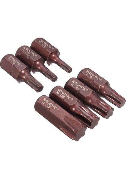 Broppe 7 Adet T20-55 Torx Tornavida Ucu S2 Çelik 10MM Altıgen Şaft (Yurt Dışından)