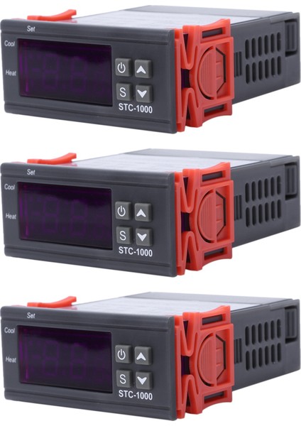 3x 220V Dijital STC-1000 Sıcaklık Kontrol Cihazı Termostat Regülatörü + Sensör Probu (Yurt Dışından) fiyatları
