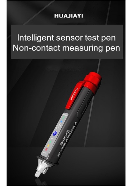 Huajıayı Gerilim Test Cihazı Pil Göstergesi Voltmetre Kalem Ac 12-1000 V LED Alarm Sensörü ile Taşınabilir Profesyonel Su Geçirmez Led'ler (Yurt Dışından) indirimleri