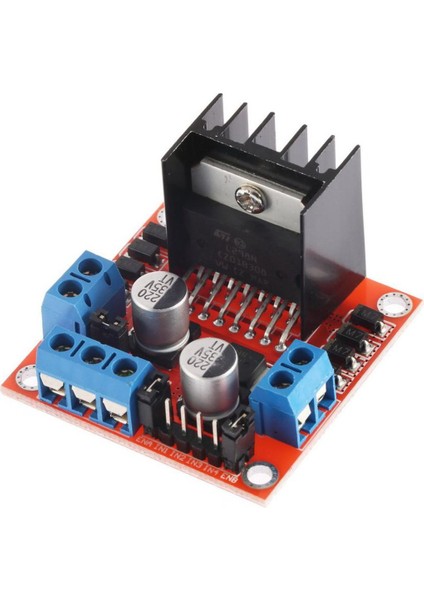 HW-095A Çift H Köprü Step Motor Sürücü Kontrol Cihazı D Modülü L298N - Siyah (Yurt Dışından)