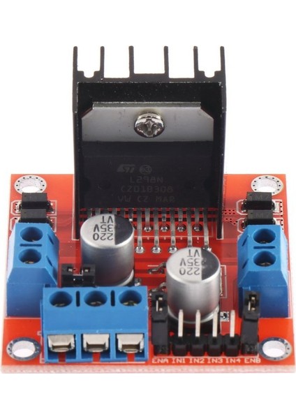 HW-095A Çift H Köprü Step Motor Sürücü Kontrol Cihazı D Modülü L298N - Siyah (Yurt Dışından)