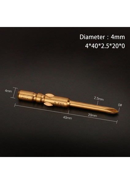 10 Adet 40MM 2.5xph0 Çapraz Tornavida Bit Manyetik Altıgen Çapraz Kafa Elektrikli Tornavida Bit (Yurt Dışından)