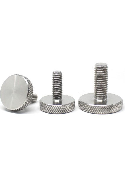 304 Paslanmaz Çelik GB835 Düz Başlı Tırtıllı Vida M6M8M10M12 Vida Somunu El Vidası Ayarı Yuvarlak Başlı Somun (Yurt Dışından) fırsatları