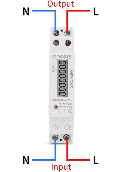 DDS518-1 x Enerji Ölçer DDS518 1 x Ingilizce Kullanım Kılavuzu-Beyaz (Yurt Dışından)