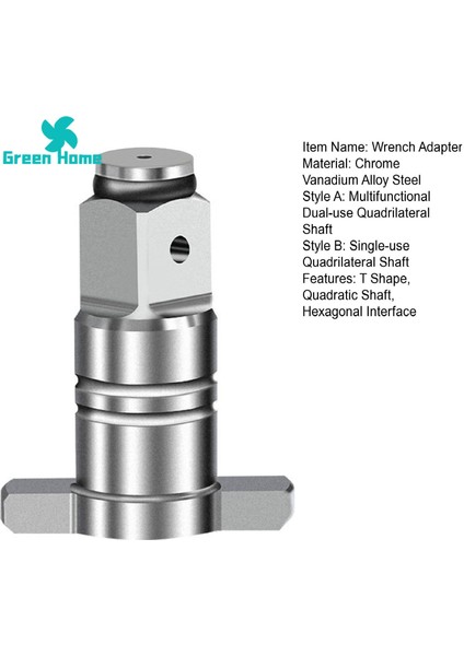Yeşil Ev Anahtarı Dönüşüm Kafası Karesel Şaft Profesyonel Darbeli Anahtar Dönüşümü (Yurt Dışından) fırsatları