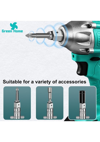 Yeşil Ev Anahtarı Dönüşüm Kafası Karesel Şaft Profesyonel Darbeli Anahtar Dönüşümü (Yurt Dışından) indirimleri