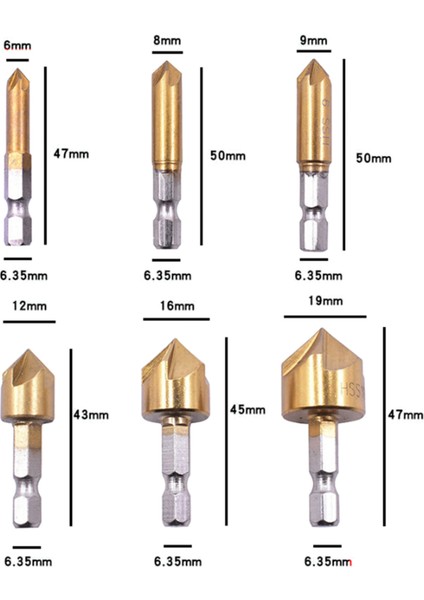 Ağaç Işleme Pah 5 Flüt Yüksek Mukavemetli Ağaç Işleme Havşa Pah (Yurt Dışından) fiyatları