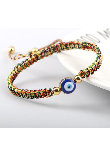 Yeni Nazar Örgülü Bilezik Şanslı Kırmızı Siyah Renk Iplik Çift Zincir El Yapımı Namaz Bilezik Pulsera Takı Arkadaş Için Hediye (Yurt Dışından) modelleri