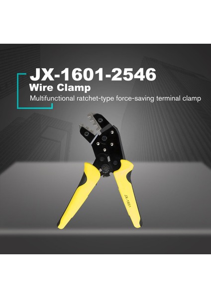 Ma JX-1601-2546 Pense Tel Kıvırıcılar Mühendislik Cırcırlı Terminal Sıkma Pensesi (Yurt Dışından)