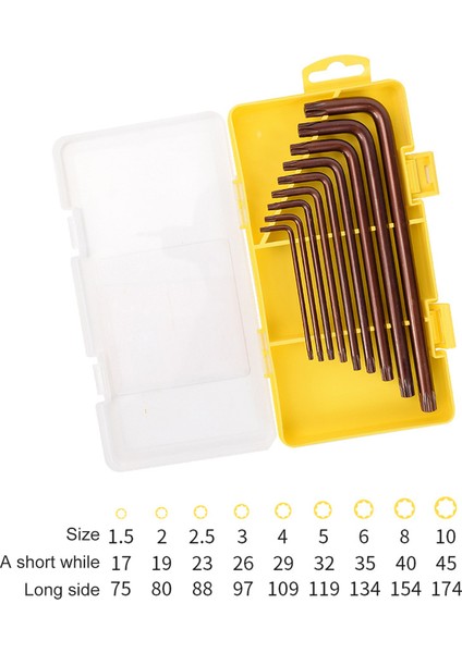 Altıgen Anahtar Yüksek Sertlik L Şekli Iç Altıgen Anahtar Anahtar Seti (Yurt Dışından) fırsatları