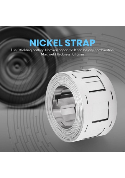 5m Nikel Kayış 0.15X27MM Lityum Nikel Şerit (Yurt Dışından)