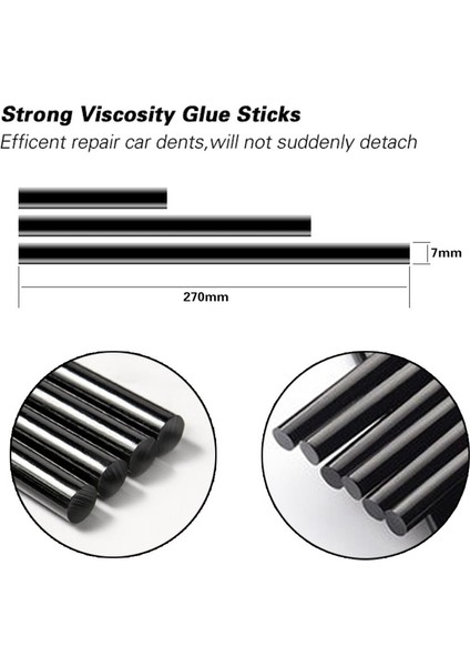 7mm 11MM Araba Göçük Onarım Tutkal Çubukları Araba Vücut Boyasız Onarım Siyah Sıcak Eriyik Şerit Tamir Çubuk Tutkal Araçları (Yurt Dışından) modelleri