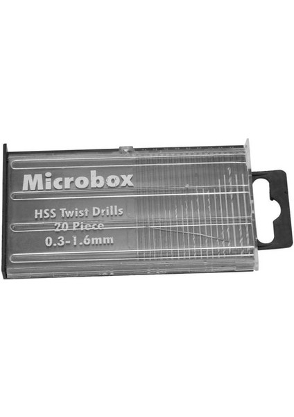 20 Adet Mini Mikro Hss Büküm Matkap Ucu Seti 0.3mm-1.6mm Ahşap Plastik Için Kılıf ile (Yurt Dışından)