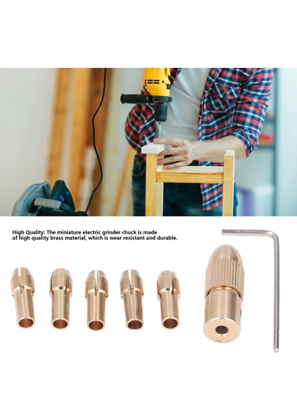 3.175MM 7 Adet Küçük 0.5mm - 3mm Pirinç Pens Elektrikli Matkap Ucu Chuck Anahtarı Aracı (Yurt Dışından) fiyatları