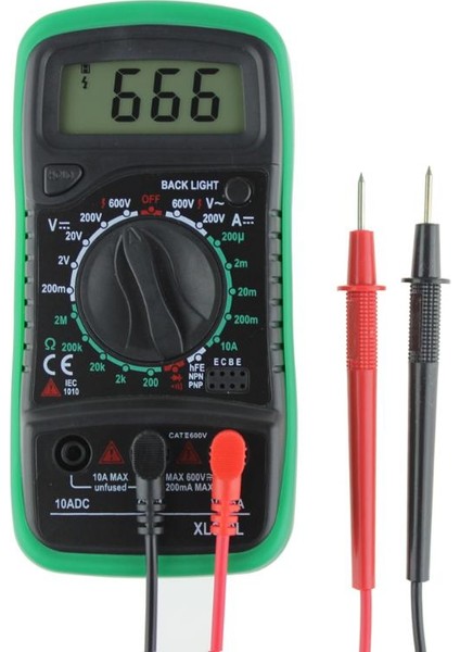 Profesyonel XL830L Dijital Multimetre Voltmetre Ampermetre Ac Dc Ohm Volt Test Cihazı LCD Test Akımı Multimetre Aşırı Yük Koruması (Yurt Dışından) fırsatları
