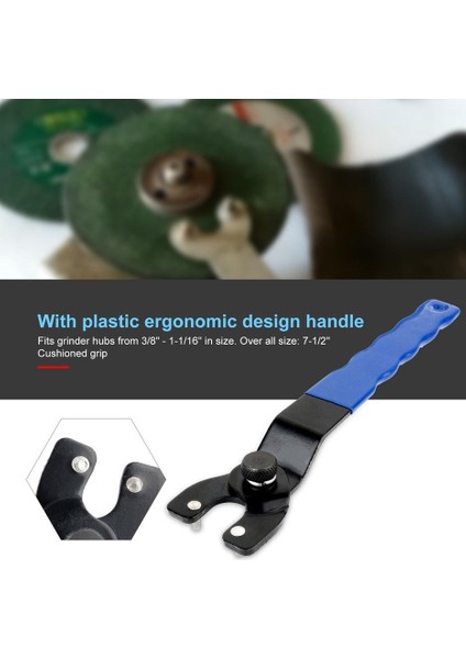 Ayarlanabilir Pin Anahtarı Plastik Saplı Açı Öğütücü Anahtar Pin Anahtarı Ev Anahtarları Anahtarı Onarım Aracı 8-50MM (Yurt Dışından)