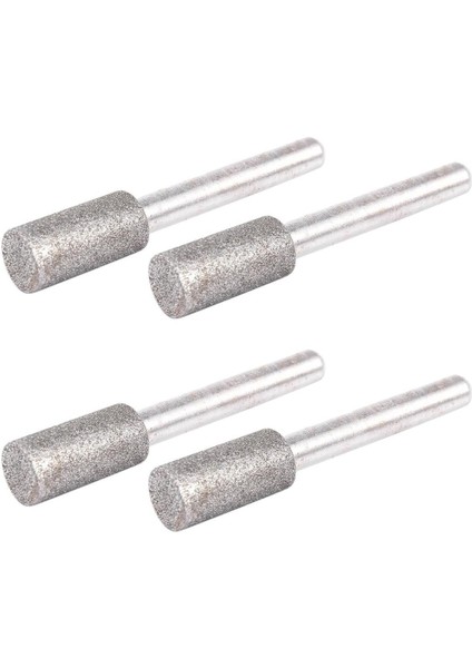 Adet 6mm Shank 10MM Çaplı Silindir Kafası Taşlama Elmas Taşlama Kalemi (Yurt Dışından)