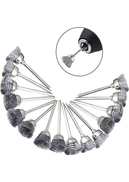 45 Adet Çelik Tel Fırça Çark Seti 3mm/1/8 Inç Saplı 3 Şekil Tekerlek Fırçası Fincan Fırçası Kalem Fırçası Parlatıcı Temizleme Taşlama (Yurt Dışından) fiyatları