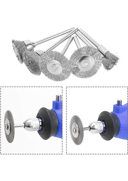 45 Adet Çelik Tel Fırça Çark Seti 3mm/1/8 Inç Saplı 3 Şekil Tekerlek Fırçası Fincan Fırçası Kalem Fırçası Parlatıcı Temizleme Taşlama (Yurt Dışından) modelleri