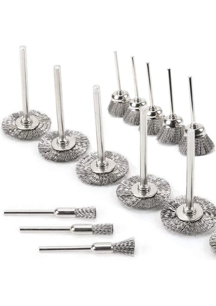 45 Adet Çelik Tel Fırça Çark Seti 3mm/1/8 Inç Saplı 3 Şekil Tekerlek Fırçası Fincan Fırçası Kalem Fırçası Parlatıcı Temizleme Taşlama (Yurt Dışından) indirimleri