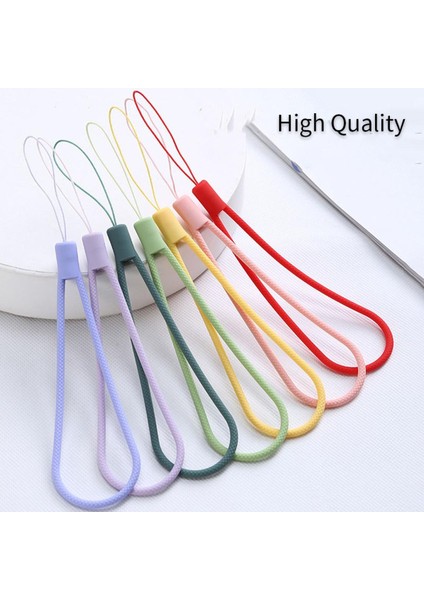 Bilek Sapanlar El Kordon Silikon Takılar Cep Telefonu Kamera Tuşları Kordon Zinciri Sevimli Kordon Anahtarlık Anahtar Kordon Asılı (Yurt Dışından)