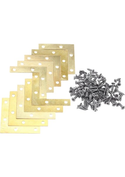 100 Adet Paslanmaz Çelik Düz Kafa Phillips Kendinden Vuran Vida 12X3MM Galaktik ve 20 Adet 51MM Düz Köşe Sağ 90° Köşeli Mesnet Onarım Plakası Sabitleme Desteği (Yurt Dışından) fiyatları