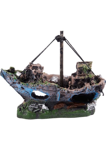Balık Tankı Mağara Dekorasyonu Akvaryum Süs Batığı Batık Gemi Yelkenli Tekne (Yurt Dışından) fiyatları