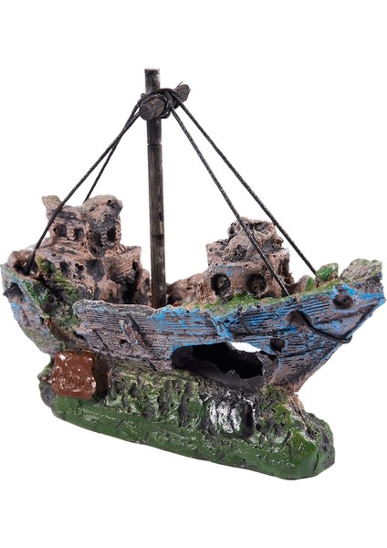 Balık Tankı Mağara Dekorasyonu Akvaryum Süs Batığı Batık Gemi Yelkenli Tekne (Yurt Dışından) fırsatları