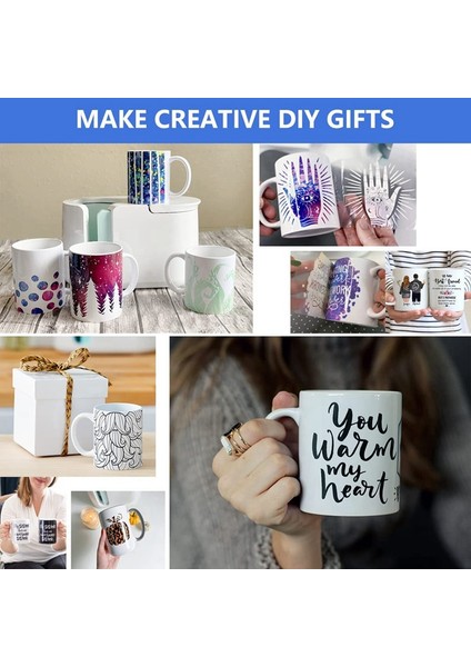 Cricut Mug ile Uyumlu Süblimasyon Kupa Sargı, Isıya Dayanıklı Bantlı 3 Kalınlıkta Silikon Sarma, Boşluklu Kupalar Için (Yurt Dışından) fırsatları