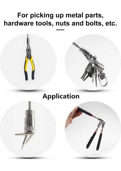 LED Işıklı Manyetik Teleskopik Mıknatıslı Tutma Uzun Kalem Alma Çubuğu Alet Çubuğu (Yurt Dışından) fırsatları