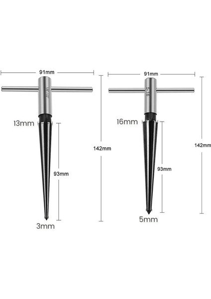 Helloworld El Tipi Konik Rayba Yüksek Sertlik Köprü Pim Deliği T Saplı Konik Rayba (Yurt Dışından) fiyatları