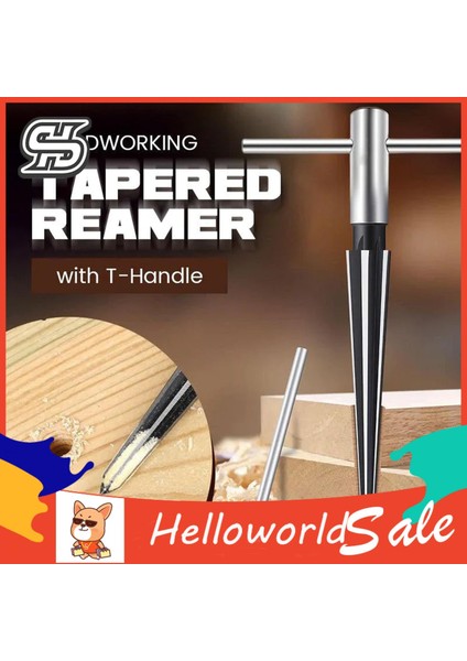 Helloworld El Tipi Konik Rayba Yüksek Sertlik Köprü Pim Deliği T Saplı Konik Rayba (Yurt Dışından) indirimleri