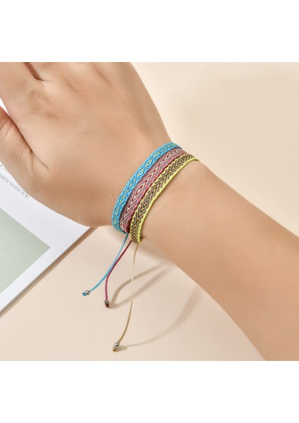 Zmzy Yeni El Yapımı Halat Bilezik Boho Kolombiyalı Wayuu Bilezik Şanslı Tibet Dize Bilezik Bilezik Kadın Erkek Etnik Hediye (Yurt Dışından) indirimleri