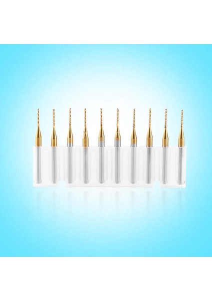 10 Adet Titanyum Kaplama Karbür 3.175X1MM End Mill Gravür Uçları Cnc Kesiciler Yeni (Yurt Dışından)