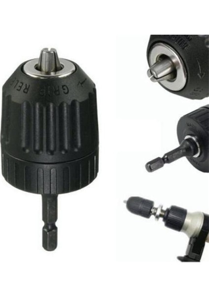 0.8-10MM 3/8-24UNF Anahtarsız Matkap Ucu Chuck Klip Hex Shank Çubuk Adaptörü El Aleti (Yurt Dışından) fiyatları