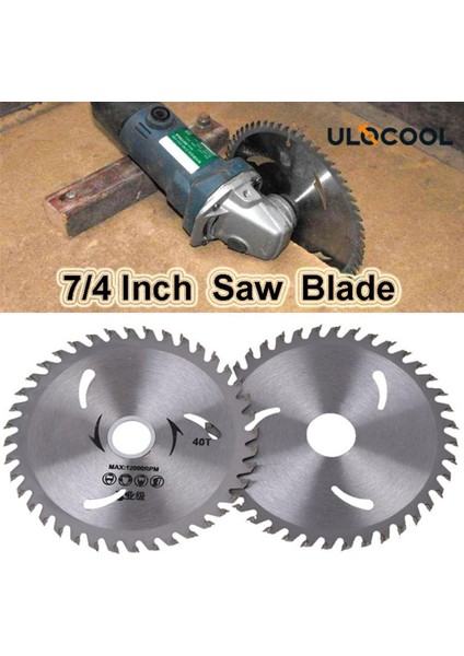 7/4 Inç Metal Karbür Dairesel Testere Bıçağı 40T Açı Öğütücü Bıçak Kesme Diski Ahşap Ağaç Işleme Için Kesme Aleti (Yurt Dışından)