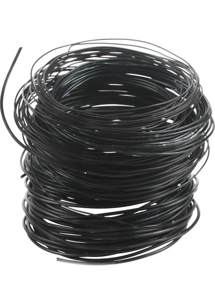 Rulo Bonsai Teli, 3 Boyutlu (1,0 Mm, 1,5 Mm, 2,0 Mm), Toplam 147 Ayak (Siyah) Eloksallı Alüminyum Bonsai Eğitim Teli (Yurt Dışından)